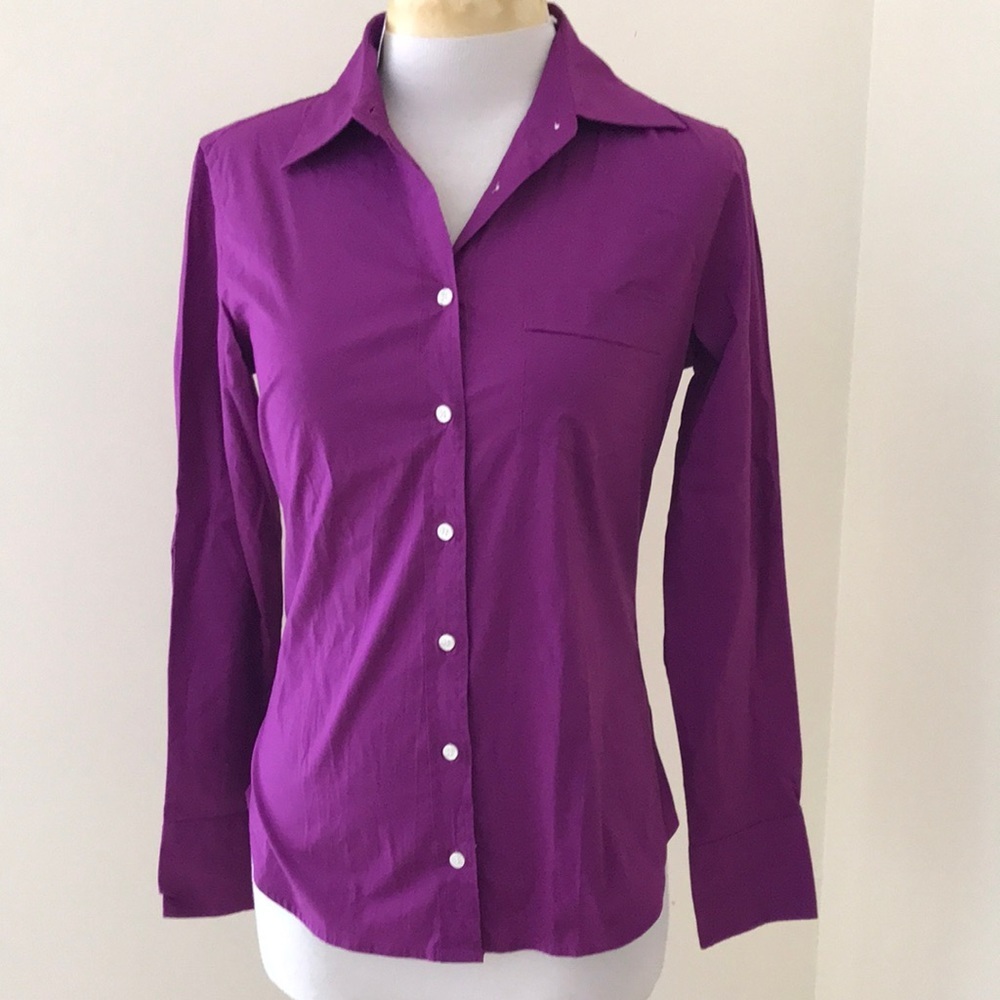 New! J. Crew factory XS button down cotton long sleeve shirt.